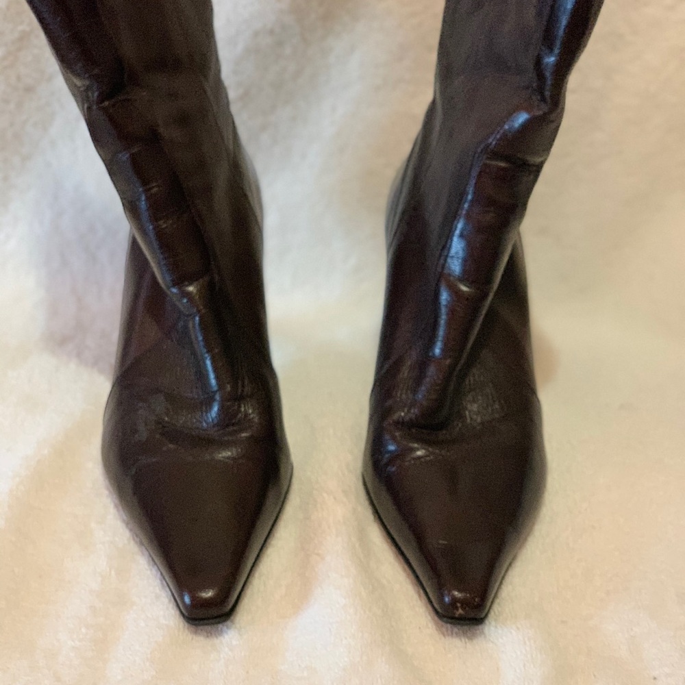 Leather boots